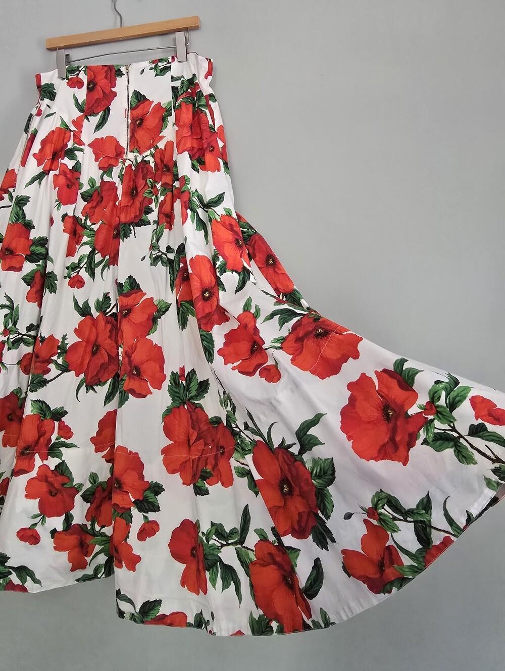 Anthropologie Drop-waist A-line Maxi Skirt, Size 14 - Picture 4 of 12